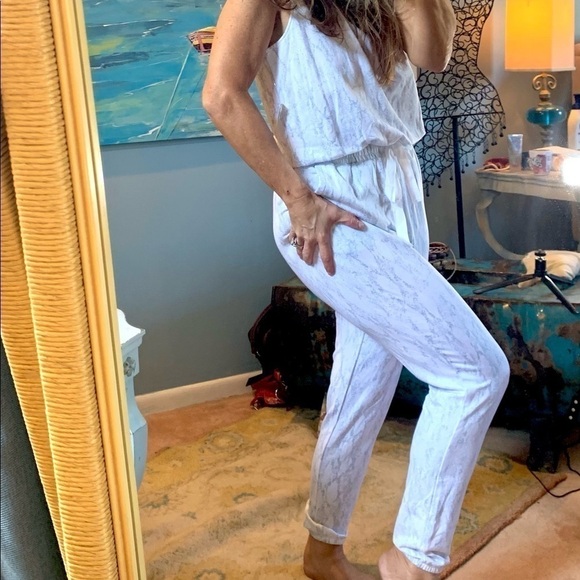 NWT,Daily Ritual,ULTRA Soft Jumpsuit/Romper, Elastic Waist with Tie, Sleeveless - Picture 9 of 16